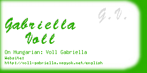 gabriella voll business card